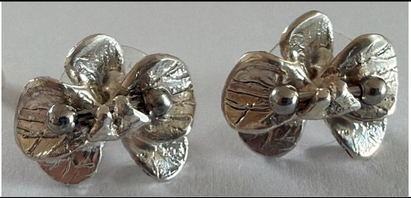 Detachable Pierced Orchid Earrings